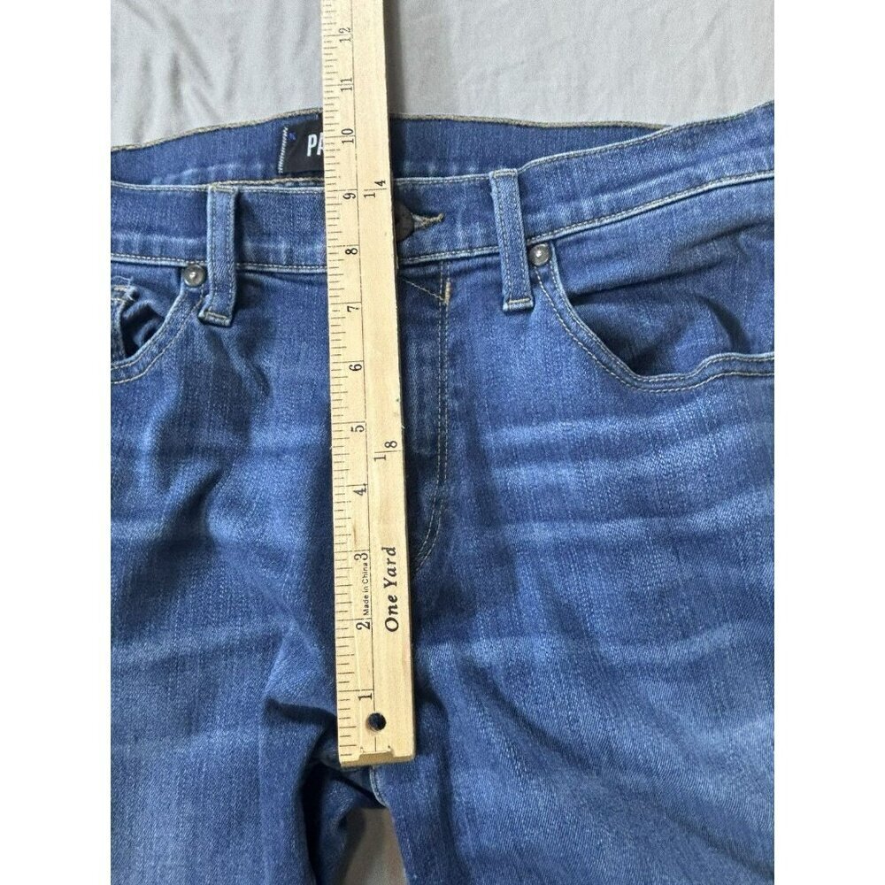 Paige Federal Skinny Jeans Mens 31 Blue Denim Med Wash Stretch 5-Pocket Preppy - Picture 5 of 9